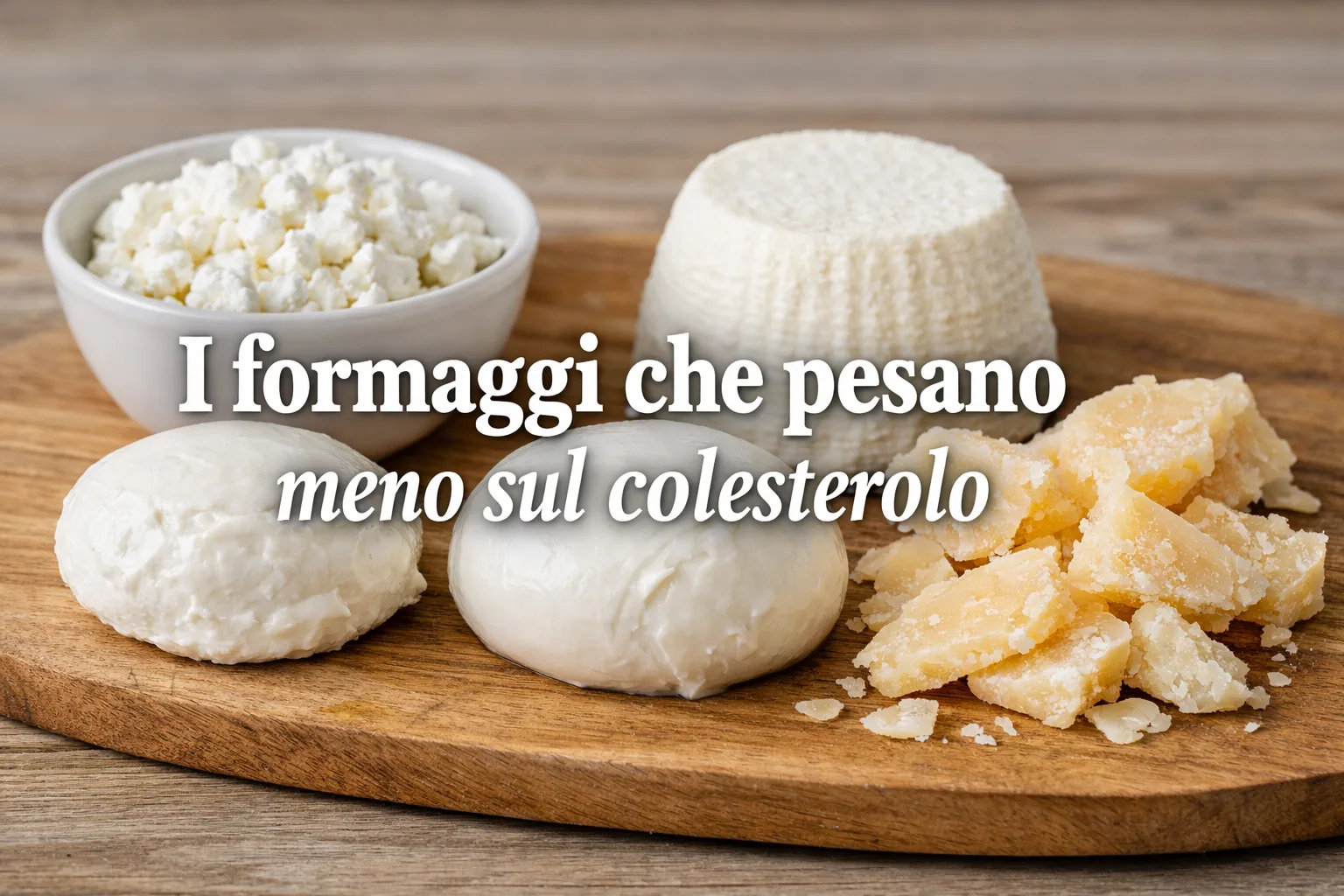 I formaggi che pesano meno sul colesterolo: la classifica cambia se si guarda bene