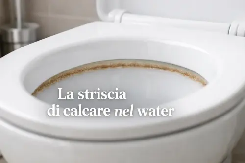 La striscia di calcare nel water: perché torna sempre (e come rimuoverla)