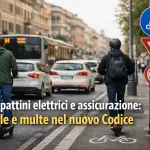 Monopattini elettrici e assicurazione: le multe ci sono già, ma il Codice lascia zone d’ombra